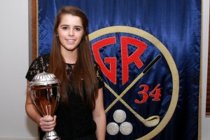 Sunna Víðisdóttir holder of GR´s Cup for Sportsmanship 2011. 