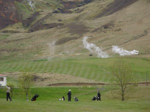 From the Gufudals golfcourse in Hveragerði, Iceland - Fannar Ingi´s golfcourse. Photo: Golf 1