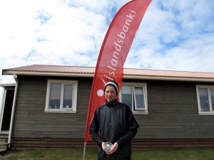 Kristján Benedikt Sveinsson, der Sieger unter den 14 jährigen im 1. Turnier der Islandsbanki Serie in Þorlákshöfn, Island, den 20. Maí 2013. Foto: Golf 1