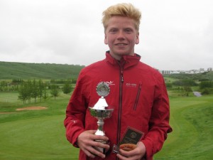 Gísli Sveinbergsson, GK, Icelandic Champion in Match Play in the category of boys 15-16 claimed 2nd place in Vierumäki, Finland after sudden death 