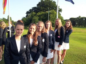 Icelandic participants in the European Ladies Amateur Team Championship at Fulford Golf Club, England. Sunna is 2nd from left. Photo: gsimyndir.net