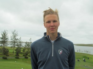 Aron Snær Júlíusson, sigurvegari Unglingaeinvígisins í Mosfellsbæ 2012. Mynd: Golf 1