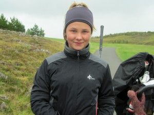 Ólöf María Einarsdóttir, GHD, á 7. og síðasta móti Íslandsbankamótaraðarinnar 2013 í Grafarholtinu - Ólöf María vann í sínum aldursflokki! Mynd: Golf 1
