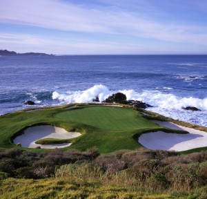 7. flötin á Pebble Beach ein mest ljósmyndaða golfhola í heimi .... og einn uppáhaldsgolfvalla Gríms Þórissonar erlendis. 