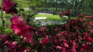 The 16th green at Augusta