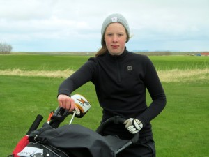 Íslandsmeistarinn í holukeppni í stelpuflokki, Andrea Ýr Ásmundsdóttir, GA. Mynd: Golf 1