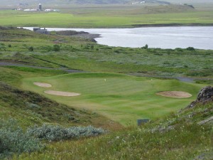 Frá Kiðjaberginu - öðrum uppáhaldsgolfvalla Jenettu á Íslandi. Mynd: Golf 1.