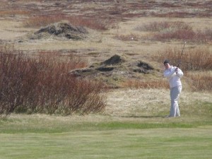 Ólöf Ásta Farestveit, GK, að slá í Lancôme mótinu 6. maí 2012. Mynd: Golf 1