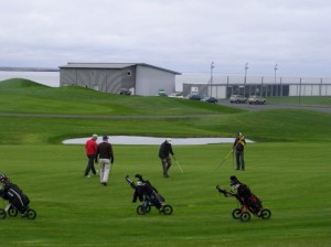 From the 9th green of the Keilir golfcourse. Photo: Golf 1